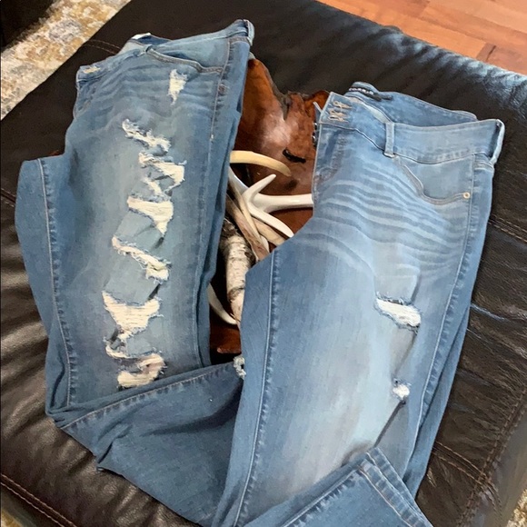 torrid Denim - 2 pairs Torrid size 18 distressed jeans